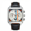 Monaco Chronograph Silver and White Dial