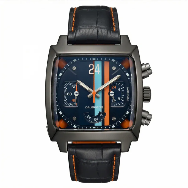 Monaco Chronograph Black and Dark Blue Dial