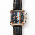 Monaco Chronograph Rose Gold and Dark Blue Dial