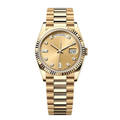 President 40 – Champagne Dial | Gold Tone Bracelet & Diamond Markers