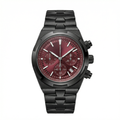 Overseas Chronograph Watch Black and Bordeaux Dial
