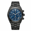Overseas Chronograph Watch Black and Blue Dial