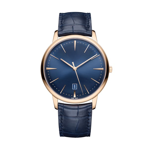 Patrimony Self-Winding Watch Gold and Blue Dial