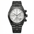 Overseas Chronograph Watch Black and White Dial