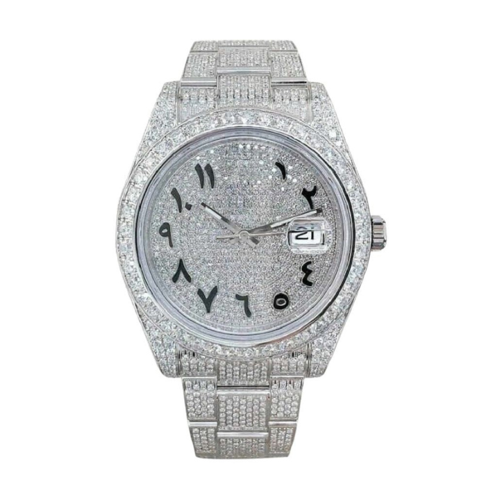 Classic 41 – Diamond Dial | Steel Bracelet & Diamond Bezel