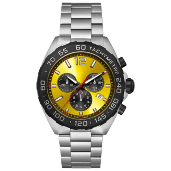 F Chronograph Silver and Yellow